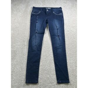 Series Jeans Womens 3 Skinny Distressed Stretch Embroidered Pockets Denim Pants‎
